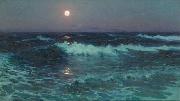 Lionel Walden Moonlight, oil painting by Lionel Walden, oil painting reproduction